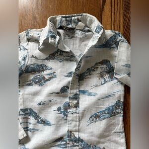 Vintage Western Wear Shirt Blue Boys Size 12